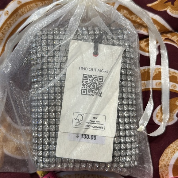 NWT - Ted Baker silver crystal Crossbody wallet bag. - Picture 10 of 10